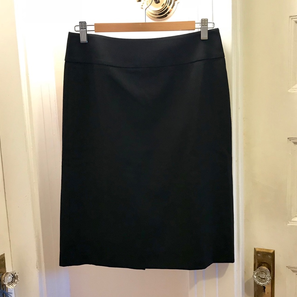 Banana Republic Black Stretch Wool Skirt